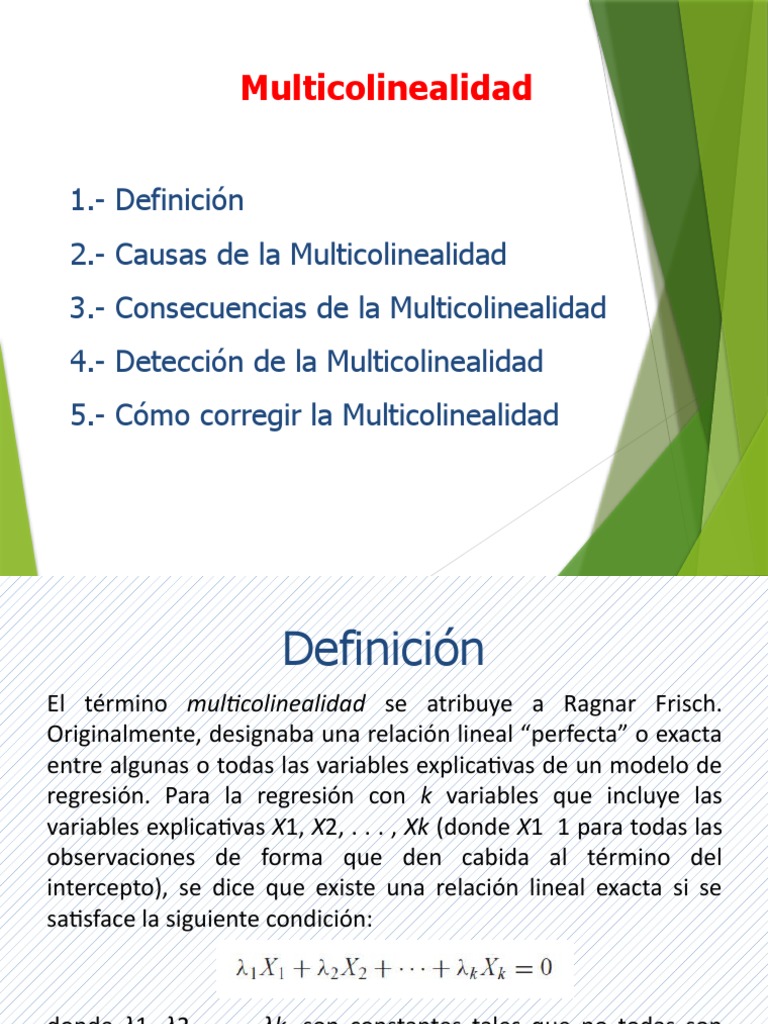 1 Multicolinealidad | PDF | Multicolinealidad | Mínimos cuadrados ...