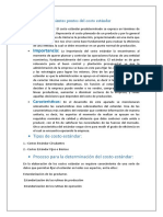 Organizar Los Siguientes Puntos Del Costo Estándar