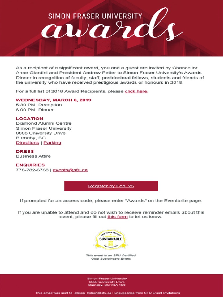 Awards e vite sample pdf
