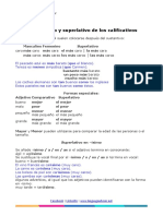 Los Grados Comparativo y Superlativo de Los Adjetivos PDF
