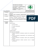 Sop Penyimpanan Spesimen Laboratorium