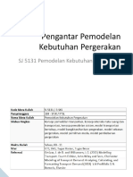 1 - Pengantar Pemodelan Kebutuhan Pergerakan PDF