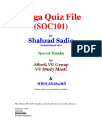 SOC101 Mega Quiz File by Shahzad PDF