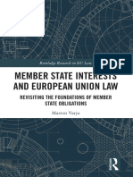 B2020. Member State Interest and EU Law Revisiting The Foundations of Member State Obligations by Marton Varju PDF