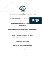 Universidad Tecnológica Equinoccial: Facultad de Ciencias de La Ingeniería E Industrias