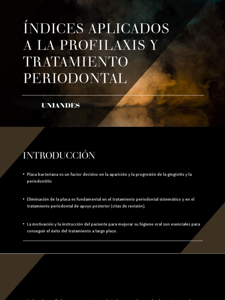 Índices Periodontales en Tratamiento Dental | PDF | Higiene oral ...