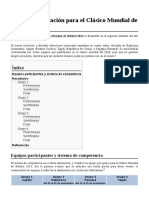 Anexo Clasificación para El Clásico Mundial de Béisbol 2013 PDF