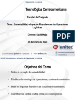 UNITEC NP-007 Sustentabilidad e Impactos Financieros en Las Operaciones Logísticas