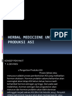 Herbal Mediciene Untuk Produksi Asi