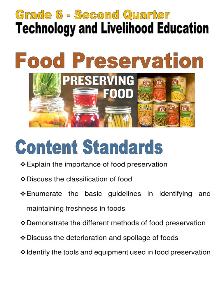 Food Preservation Techniques Explained | PDF | Pickling | Curing (Food ...