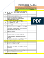 PNGRB - Electrical Safety Audit Checklist