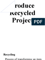 Recycling Project Guide to Transforming Waste into Useful Items