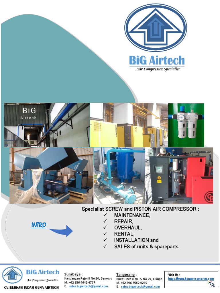 Intro BiG Airtech A5 PDF Gases Mechanical Engineering