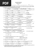 2nd Test Math 10