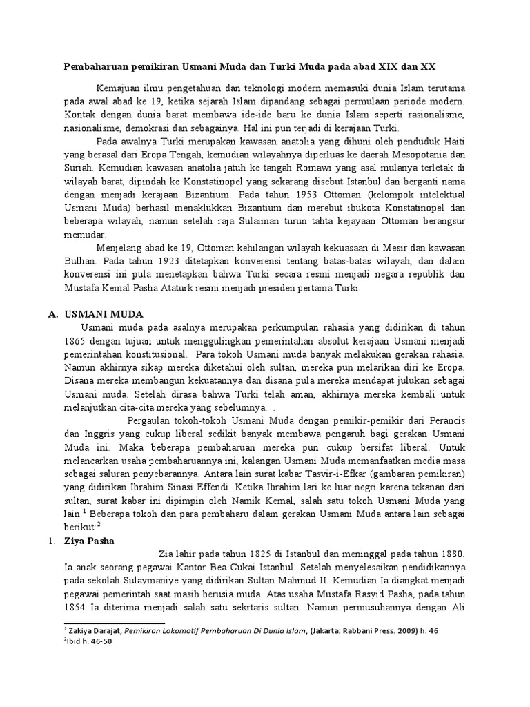 Pembaharuan Usmani Muda di Turki | PDF