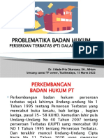 Problematika Badan Hukum PT Impd