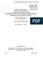 5611 1987 - Code of Practice For Construction of Waste Stabilization Ponds PDF