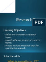 Research Topic (SECOND - Part 1)