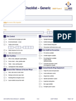 SSSP Form 5 Site Inspection Checklist