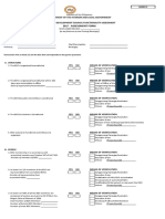 Annex 1: Barangay Development Council Functionality Assessment Form