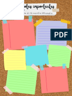 Documento A4 Avisos de La Semana Salón de Clases Corcho Con Papeles de Colores PDF