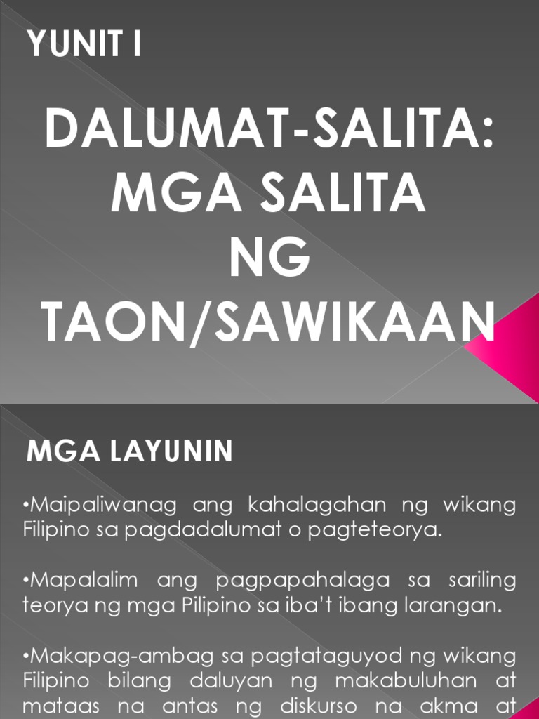 Yunit 1 Intro Dalumat | PDF