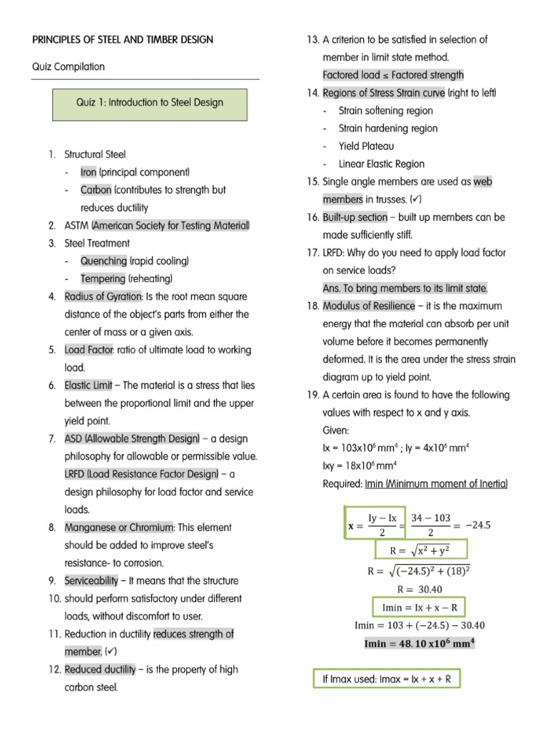 MODULE1 - 134 Prents 1 1 3 PDF | PDF | Strength Of Materials | Beam ...