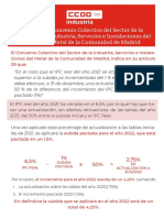 Tablas Salariales Convenio 2022