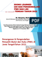 Lesson Learnt Penanganan Dan Pengendalian PMK Dan LSD Di Provinsi Jawa Tengah (Dr. HARYONO, M.Si.) PDF