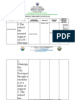 GR4 Weekly Implementaion Plan