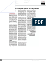 Droga e giovani: il progetto Be-responsabile - Il Corriere Adriatico del 7 marzo 2023