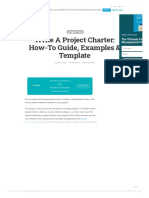 Write A Project Charter - How-To Guide, Examples & Template - The Digital Project Manager
