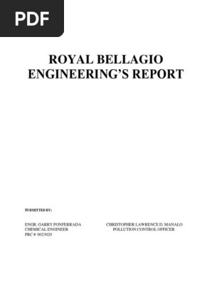 Revised Royal Bellagio Engineering's Report