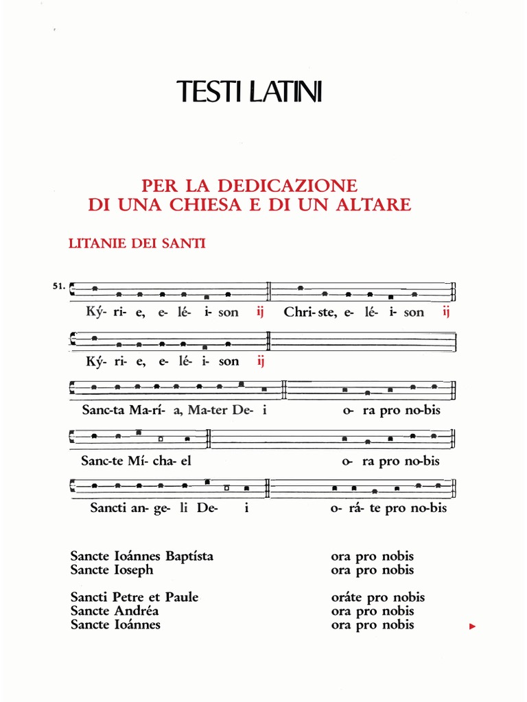 Litanie Dei Santi Per La Liberazione Litanie Dei Santi - Lat | PDF