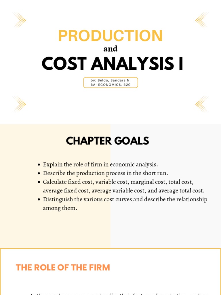 Cost Analysis in Production Economics | PDF | Marginal Cost | Average Cost