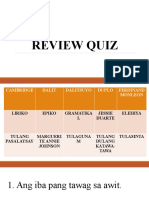 Review Quiz