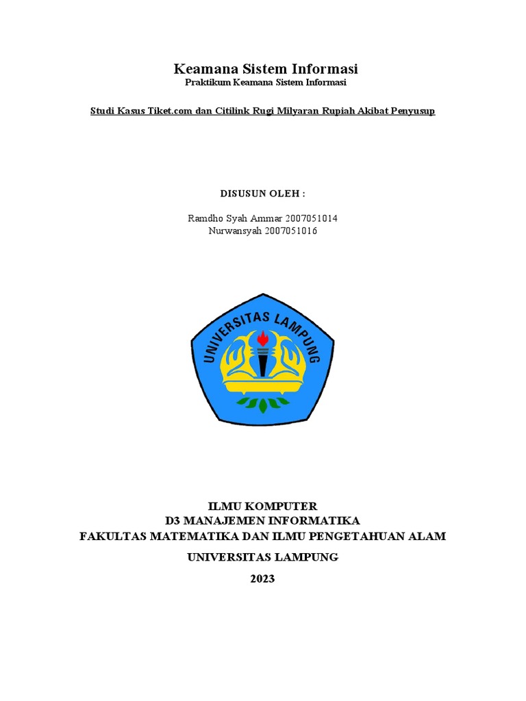 Studi Kasus Cyber Crime yang Merugikan Perusahaan | PDF