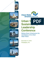 2010 Urban Water Sustainability Leadership Conference