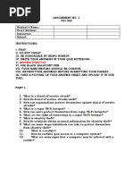 Cdi 402 Assignment No. 1