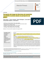 Percepción Del Riesgo de Infecciones de Transmisión Sexual en Jóvenes