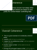 Unit 13 - Overall Coherence in An Essay