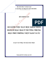 Luận văn Thạc sĩ Giáo dục học - So sánh việc dạy học khái niệm hàm số bậc hai ở trường trung học phổ thông Việt Nam và Úc (download tai tailieutuoi.com) PDF