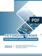 Petunjuk Teknis Pertimbangan Teknis Pertanahan 2023 PDF
