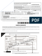 Mandate Instruction Form For NACH/ECS/DIRECT DEBIT: I C I C 0 0 0 0 2 7 5