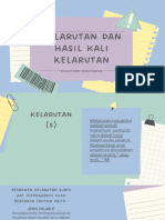 Kelarutan Dan Hasil Kali Kelarutan