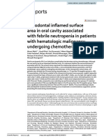 Periodontal Inflamed Surface Area in Oral Cavity Associated With Febrile Neutropenia in Patients With Hematologic Malignancy Undergoing Chemotherapy