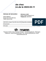 Imprimer La Commande - Thomann France PDF