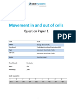 3 Movement in and Out of Cells Topic Booklet 1 CIE IGCSE Biology