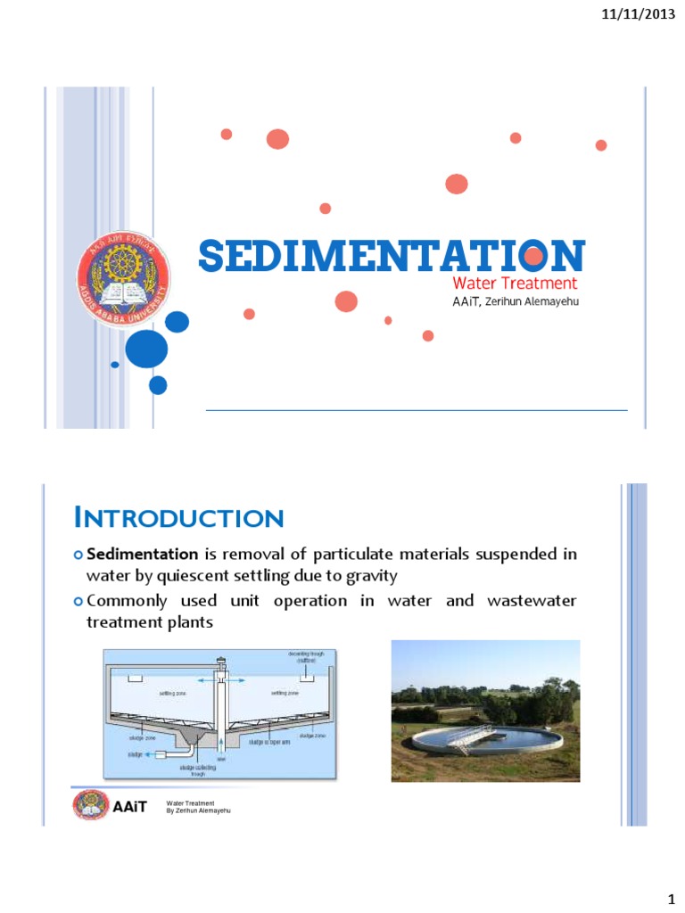 Sedimentation 1672959678 PDF PDF Chemical Engineering Physical