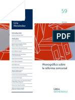 Monográfico Sobre La Reforma Concursal - Uría 2022 PDF